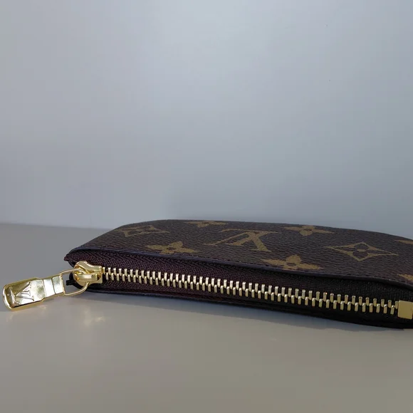 Louis Vuitton Brown Monogram Key Pouch Wallet Wallets